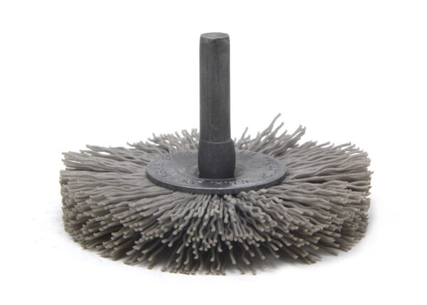 Brosse circulaire sur tige - Ø 50,8 mm - Ø fil 0,559 mm Grain 320 Oxyde d'Alumine - Montage sur mandrin