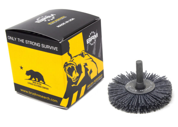 Brosse circulaire sur tige - Ø 50,8 mm - Ø fil 1,016 mm Grain 80 Carbure de silicium - Montage sur mandrin